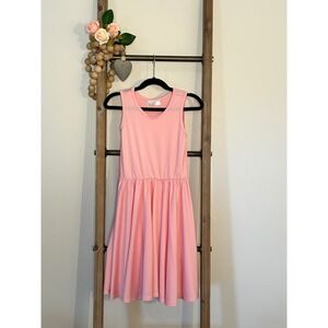 Dot Dot Smile Girls Pink Sleeveless Dress Fit and Flare Casual Comfy‎ Size 7